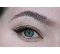 MYSALENS® Lentilles De Contact De Couleur Green Vert Kit De Rangement Boitier Pince applicateur Offert 12 Mois sans correction