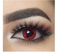 MYSALENS® Lentilles De Contact De Couleur Naruto Itachi Avizor Solution Multifonctions 10ML Kit De Rangement Offert 12 Mois