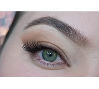 MYSALENS® Lentilles De Contact De Couleur Spanish Real Olive Vert Naturelle Kit De Rangement Boitier Pince applicateur Offert 12 Mois sans correction