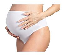 MYSANITY - Culottes de Maternité en Coton et Modal Taille Haute I Slips de Grossesse Ultra Confortables pour Chaque Phase de la Grossesse, Blanc, L Femme
