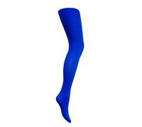 MYSASI Collant 40 Deniers XL Stretch Doux Femme Ado Grande Taille Courbe Sexy Travail Ecole Soirée, Bleu électrique, XL Plus Tall