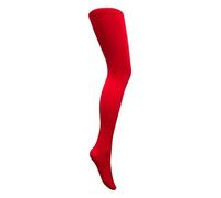 MYSASI Collant 40 Deniers XL Stretch Doux Femme Ado Grande Taille Courbe Sexy Travail Ecole Soirée, Rouge, XL Plus Tall