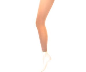 MYSASI Collants opaques sans pieds pour enfant Taille 11-14 ans Naturel