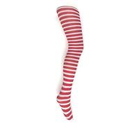 MYSASI Collants rayés pour enfants, tailles 6-14 ans., rouge/blanc, 3-5 Years