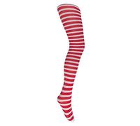 Mysasi London - Collants - 40 DEN - Fille Multicolore rouge/blanc 11-14 ans