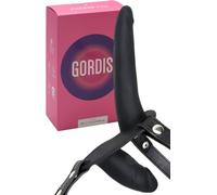 MySecretCase Double Gode Ceinture Pénétration Femme et Couple 24 cm Strap on avec Harnais Réglable en Cuir Jouet Sexualité Couple Silicone Sextoy pour Pegging, Plaisir Lesbien et Couple Hétéro IPX7