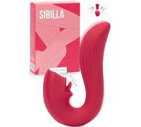 MySecretCase Langue Vibromasseurs Femme et Stimulateur Interne Vibromasseurs Feminin Clitoridien 9 Modes de Vibration Silicone IPX7 Sextoy Femme Jeux Sexuelle Adulte Couple