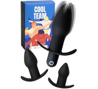 MySecretCase Plug Homme Pour Anus Vibrant Kit Anal 3 Tailles Telecommande | Prostate Stimulant Homme Silicone ABS 7 Modes IPX5 USB Plug Anal Homme Plug Prostatique Homme Sex Toys Anals Jouet Pour Homme