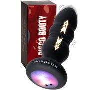 MySecretCase Plug Lumineux Femme Plug Anal Vibrant 10,5 cm Vibro Avec Telecommande 9 Modes Sextoyse Couple Plaisir Homme et Femme IPX6 Silicone Jouet Sexuelle Adulte Couple USB Buttplug Sextoy