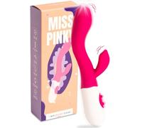 MySecretCase Rabbit Vibromasseurs Feminin 10 Modes de Vibration Gode Vibro-Masseur Stimulateur Clitoridien Sextoyse Femme Clitoridienne Point G Gode Silicone Jouet Sexuel Adulte USB Sextoys Couple