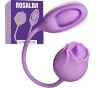MySecretCase Vibromasseurs Feminin Oeuf Vibrant 20 Modes de Plaisir Vibromasseur Langue Stimulateur Clitoridien Sextoy Couple IPX6 Jouet Adulte Feminin Jouer Sexuelle Pour Femme Silicone