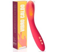 MySecretCase Vibromasseurs Feminin Vibromasseur Chauffant 10 Vibration et 3 Intensités Vibromasseur Point G Gode Vibro-Masseur Jouer Sexuelle Pour Femme IPX6 USB Jouet Intime Sextoyse Couple Plaisir