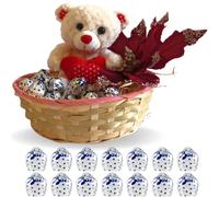 MYSELF Baci Perugina Cadeau Noël 2022 - Panier de avec 175 g + Ours en peluche Étoile artificielle pour femme
