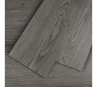 Mysflosy Lame PVC Auto-Adhesif - 91,4 cm x 15,2 cm Revêtement de Sol en Vinyle Résistant à l'eau - Aspect Bois Chêne Gris -16 Lames / 2,23 m²