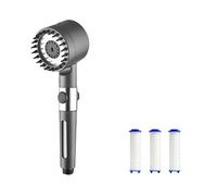 MyShower Le Pommeau de Douche Filtrant (Gris + 3 Filtre)