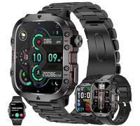 MYSHUN Montre Connectée Homme avec Appels Bluetooth, 1,96'' Smartwatch Diamond avec 100+ Modes Sportifs/SpO2/Fonction Féminine/Lecteur de Musique/Fréquence Cardiaque/Sommeil/pour Android iOS (Noir)