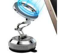 MYSISLE Support de Téléphone Portable sous Vide pour Voiture Mag Safe, Support Magnétique Rotatif à 360° avec Ventouse et 24 Aimants N56 pour iPhone 17/16/15/14/13/12