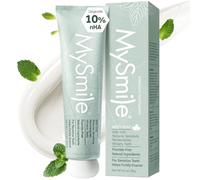 MySmile Dentifrice sans fluorure avec nano-hydroxyapatite pour les dents sensibles, renforce l'émail, reminéralise et éclaircit, haleine fraîche pour adultes, sans SLS, menthe naturelle, 120 g