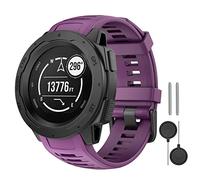 MYSNBKN Bracelet en silicone souple compatible Garmin Instinct/Instinct 2/Solar/Tactic