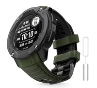 MYSNBKN Bracelet montre pour Garmin Instinct 2X, Solar, Tactical Bracelet de remplacement en silicone souple avec outils d'adaptation