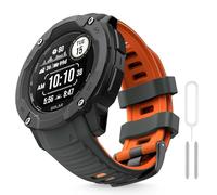 MYSNBKN Bracelet montre pour Garmin Instinct 2X, Solar, Tactical Bracelet de remplacement en silicone souple avec outils d'adaptation