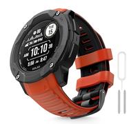 MYSNBKN Bracelet montre pour Garmin Instinct 2X, Solar, Tactical Bracelet de remplacement en silicone souple avec outils d'adaptation