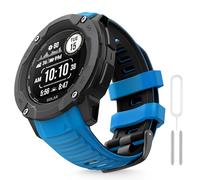 MYSNBKN Bracelet montre pour Garmin Instinct 2X, Solar, Tactical Bracelet de remplacement en silicone souple avec outils d'adaptation