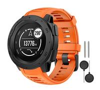 MYSNBKN Compatible avec Garmin Instinct Strap 22 mm Bracelet de montre de rechange en silicone souple pour Garmin Instinct/Solar/Tactical/Instinct 2 avec outils d'adaptation