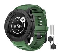 MYSNBKN Garmin Instinct Bracelet, Bracelet de montre de remplacement en silicone souple pour Garmin Instinct/Garmin Instinct 2/Solar Tactical avec outils d'adaptation