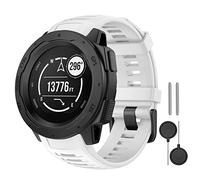 MYSNBKN Garmin Instinct Bracelet, Bracelet de montre de remplacement en silicone souple pour Garmin Instinct/Garmin Instinct 2/Solar Tactical avec outils d'adaptation