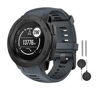 MYSNBKN Garmin Instinct Bracelet, Bracelet de montre de remplacement en silicone souple pour Garmin Instinct/Garmin Instinct 2/Solar Tactical avec outils d'adaptation