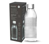 Mysoda Bouteille en verre - COMPATIBLE UNIQUEMENT avec la machine à eau pétillante Mysoda Glassy, 1 Litre