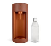 Mysoda Glassy - Machine à eau pétillante avec 1 bouteille en verre (sans cylindre de CO2) - Terracotta