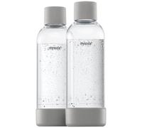 MYSODA Pack de 2 bouteilles 1 L Grises