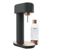 Mysoda Ruby 2 - Machine à eau pétillante design avec une bouteille d'eau en PET (sans cylindre de CO2) - Noir-Cuivre