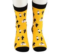 MYSOMY Chaussettes de film de fiction Vincent et Mia Cadeaux de danse Fiction Twist Dance Chaussettes Jack Rabbit Slim Cadeaux, costume noir blanc uk, Taille unique