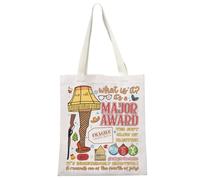 MYSOMY Christmas Story Sac fourre-tout avec lampe sur pied Fra Gee Lay Cadeau amusant Marchandises du film des années 80, Prix majeur Tb, 13.7inch*15inch