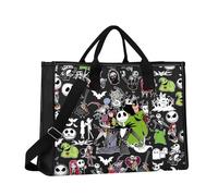 MYSOMY Jack & Sally Sac fourre-tout Zero Dog Gifts Oogie Boogie Cadeaux Nightmare Movie Sac à bandoulière, Rip Tg1, INCH