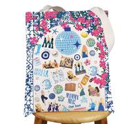 MYSOMY Mamma Sac fourre-tout musical Donna & Rosie & Tanya Cadeau Dancing Queen Sac à bandoulière Cadeau, Notre dernier été au Royaume-Uni, INCH