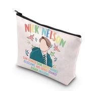 MYSOMY Nick Nelson Trousse de maquillage LGBT Comics Cadeaux inspirés de l'émission TV Nick and Charlie Gifts Nick Nelson Merch, Trousse de maquillage Nick Nelson