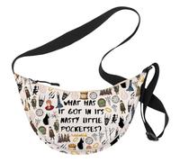 MYSOMY Sac à bandoulière avec inscription « What Has It Got In Its Nasty Little Pocketses », Little Pocketses Uk3, 111