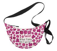 MYSOMY Sac à bandoulière avec motif de jeu de dés Cadeau « Wait What Table Do I Go To », What Table Uk3, 111