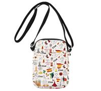 MYSOMY Sac à bandoulière espagnol - Cadeaux de voyage sur le thème de l'Espagne - Sac à bandoulière espagnol, Espagne Royaume-Uni, 111