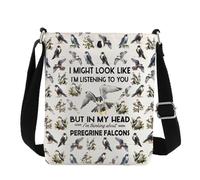 MYSOMY Sac à bandoulière Faucon pèlerin - Cadeau idéal pour les amateurs de raptor, Peregrine Cb2, 111