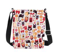 MYSOMY Sac à bandoulière inspiré de l'anime Kiki Bakery Cadeau pour les fans d'anime Cadeau pour les amateurs de Jiji Sac à bandoulière, Catgirl Uk3, 111