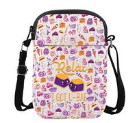 MYSOMY Sac à bandoulière philippin Ube Lover Cadeaux Philippines Sac à bandoulière Violet Yam Cadeaux philippin Ube Messenger Bag, Relax I Got U-bae Cb3, 111