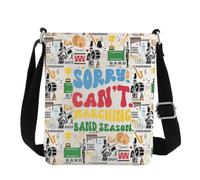 MYSOMY Sac à bandoulière pour fanfare, cadeau de compétition, cadeau de directeur de groupe Sorry Can't Marching Band Season Sac à bandoulière, Saison de mars CB2, 111