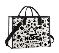 MYSOMY Sac à bandoulière Therian Symbole Cadeau Nope Not A Furry Not The Same Thing Therian Pride Stuff Sac à bandoulière Therian, Nope Not Tg2, 111