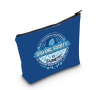 MYSOMY Sac de maquillage avec motif émotion de dessin animé tristesse et personnages de dessin animé à l'intérieur du film Tous les sentiments, Sadness Bag 3, Morden