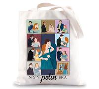 MYSOMY Sac fourre-tout en popeline « Dearest Gentle Reader Gifts In My Polin Era », Polin Era UK, INCH